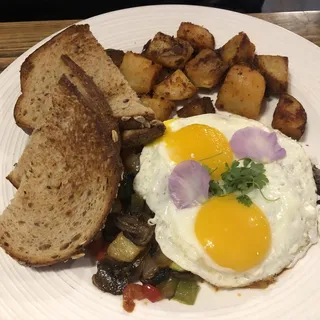 2 Eggs with Veggie Hash