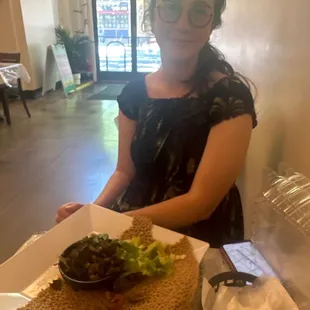 The food here is AMAZING!!!!!!  I mean this.  This restaurant is the jewel of Ethiopian cuisine!