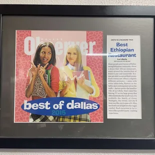 the best of dallas award