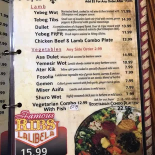 Page 2 of the menu