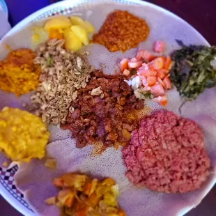 The best raw lamb trips &amp; raw beef dishes ever! Friendly service, excellent beer &amp; fantastic portion.