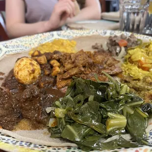 a plate of food on a table