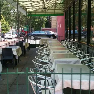 Patio available. Nice to sit outside on a warm summer day.
