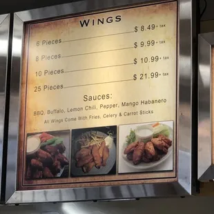 burritos and wraps, menu