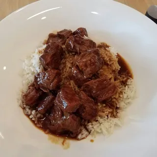 Drunken Brisket over Rice