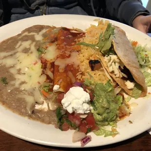 Enchilada &amp; taco plate