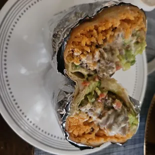 Carne asada super burrito