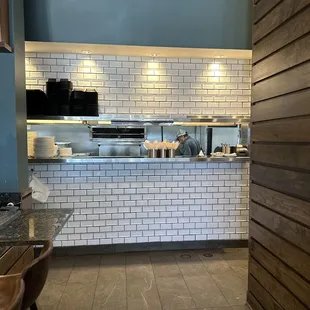 Open kitchen and beautiful tile work