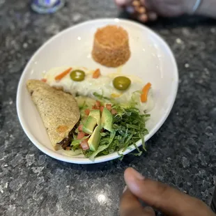 Lunch taco plate