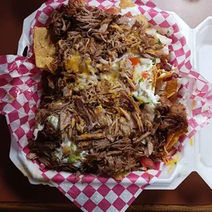 Super carnitas nachos!
