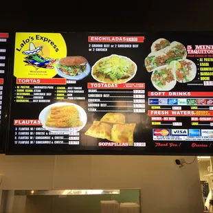 The menu