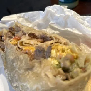 Super carne asada burrito