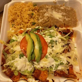 Enchiladas with chicken