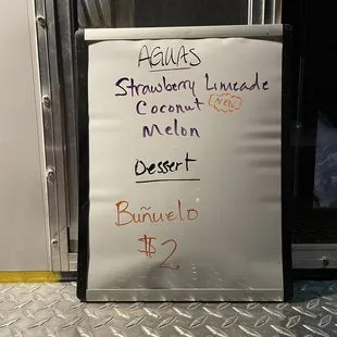 Drinks and dessert on 7/27/2021