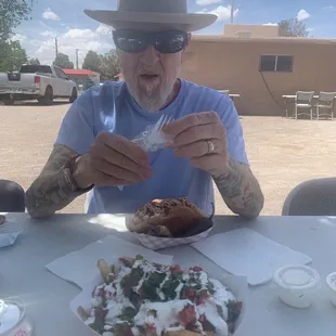 Fries and a dogzilla