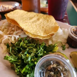Pozole fixings