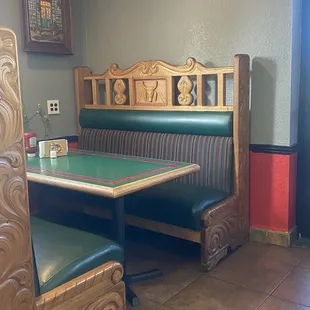 Booth in Lalo&apos;s Taqueria