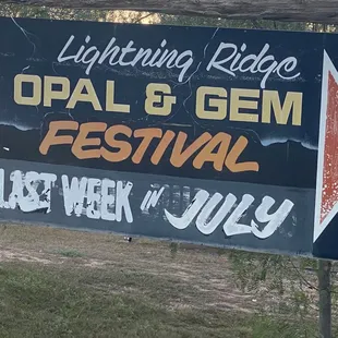 Opal festival Queensland