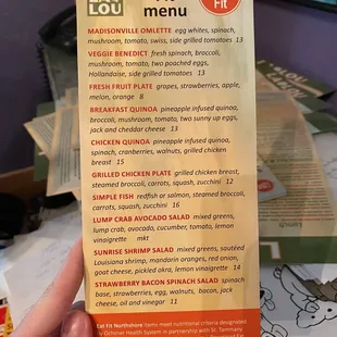 Eat Fit approved menu options at LaLou. The Eat Fit seal indicates the healthiest options | OchsnerEatFit.com