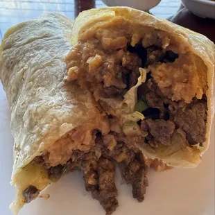 Terrific carne asada burrito with tasty fillings (Dec 2024)