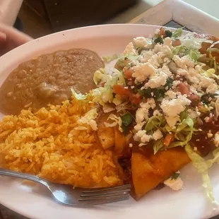 3 Enchilada plate