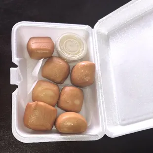 Golden bricks dessert