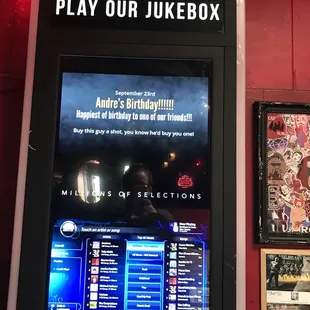 Our jukebox gets a lot of play!