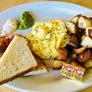 Herb & Goat Cheese Scramble