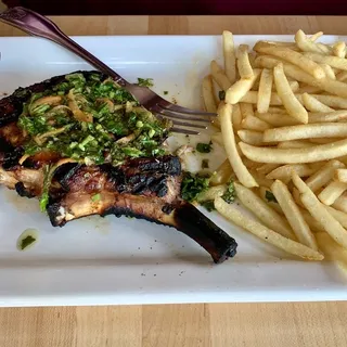 Grilled Free-Range Pork Chop Dinner