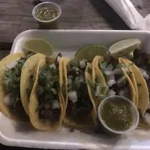 Beef tacos