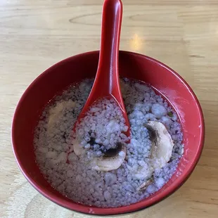 Clear soup