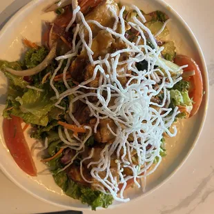 Satay chicken salad