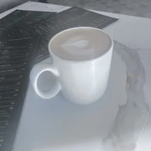 thisis how they served a $6 latte