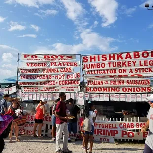 Food at the hot air balloon fest