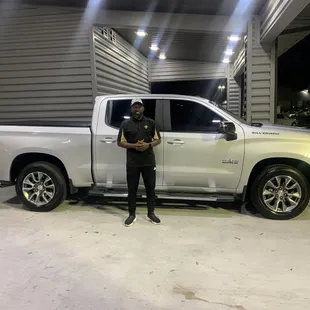 Myself and my new truck thanks to THE LAMARQUE FAMILY