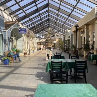 Dining area inside the mall