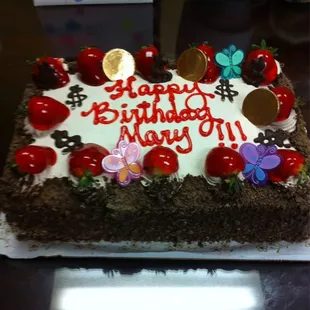 My birthday cake on 1/22/15. My nickname is Mary. Delicious!