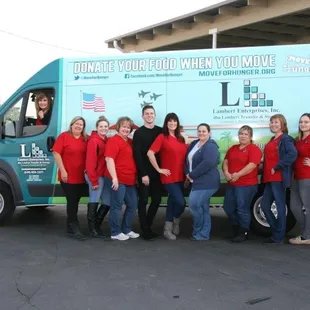 Our New Wrapped Van partnering with "Move for Hunger"