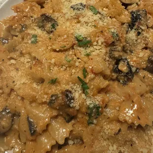 Mushroom Bowtie Pasta