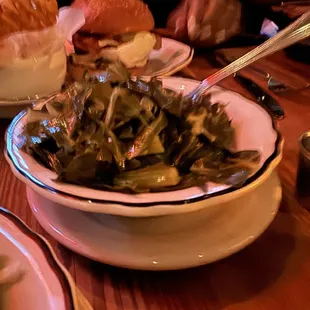 Smoked Bacon Braised Collard Greens