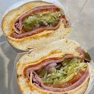 Italian cold cut with everything on it. Tip: get chipotle Mayo.