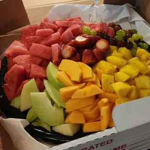 Small fruit platter $49.99.