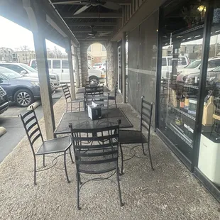 Outside seating