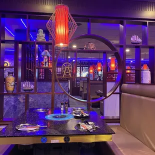 the interior of a restaurant