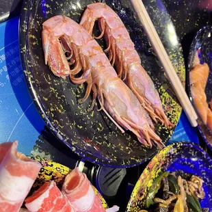 a variety of food items