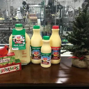 a variety of dairy products