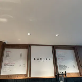 Menu board