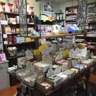 Soaps and candles smell so good!