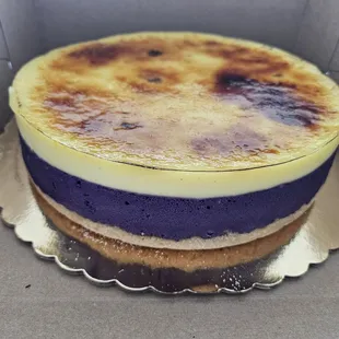Ube Cheesecake Creme Brulee