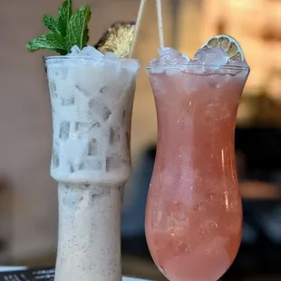 Holy Trinity (Halloween cocktail) &amp; mandarin mocktail